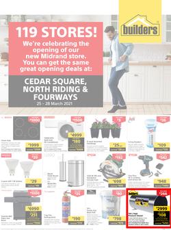 Builders Cedar Square, North Riding & Fourways : 119 Stores! (25 March - 28 March 2021), page 1