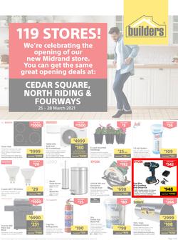 Builders Cedar Square, North Riding & Fourways : 119 Stores! (25 March - 28 March 2021), page 1