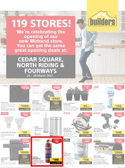 Builders Cedar Square, North Riding & Fourways : 119 Stores! (25 March - 28 March 2021), page 1