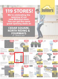 Builders Cedar Square, North Riding & Fourways : 119 Stores! (25 March - 28 March 2021), page 1