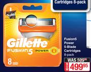 Gillette Fusion5 Power 5-Blade Cartridges-8's Pack