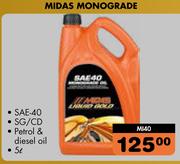 Midas Monograde SAE 40-5Ltr