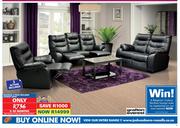 Grafton Everest Magnum 3-Piece 3 Action Recliner Lounge Suite