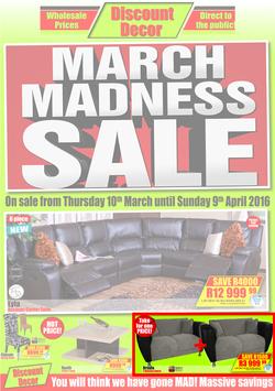 Discount Decor : March Madness Sale (10 Mar - 9 Apr 2016), page 1