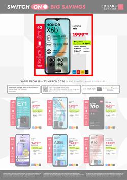 Edgars Connect : Switch On Big Savings (18 March - 22 March 2026), page 1