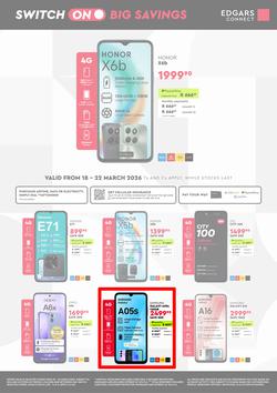 Edgars Connect : Switch On Big Savings (18 March - 22 March 2026), page 1