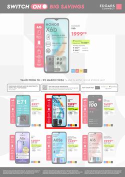 Edgars Connect : Switch On Big Savings (18 March - 22 March 2026), page 1