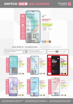 Edgars Connect : Switch On Big Savings (18 March - 22 March 2026), page 1