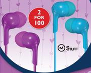 M Stuff Earphones-For 2
