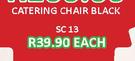 Catering Chair Black SC 13-Each