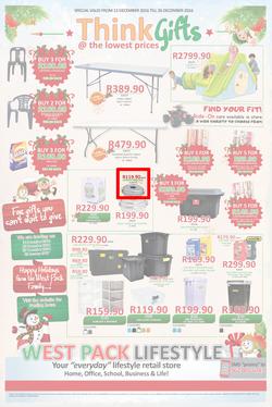 West Pack Lifestyle (22 Nov - 26 Dec 2016), page 1