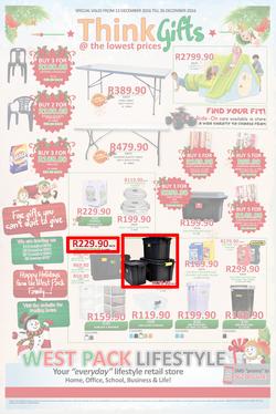 West Pack Lifestyle (22 Nov - 26 Dec 2016), page 1
