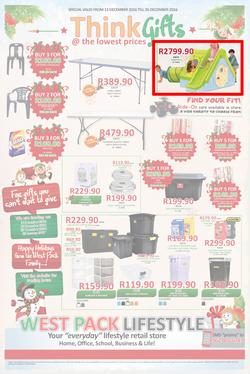 West Pack Lifestyle (22 Nov - 26 Dec 2016), page 1