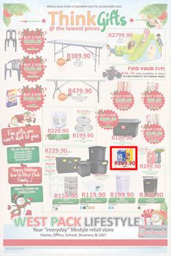 West Pack Lifestyle (22 Nov - 26 Dec 2016), page 1