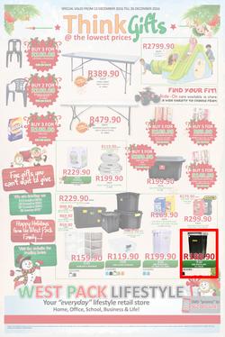 West Pack Lifestyle (22 Nov - 26 Dec 2016), page 1