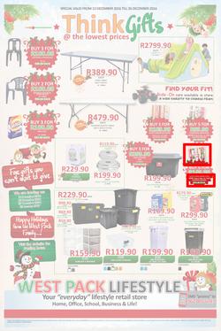 West Pack Lifestyle (22 Nov - 26 Dec 2016), page 1