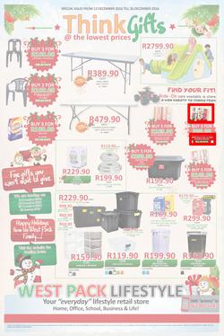 West Pack Lifestyle (22 Nov - 26 Dec 2016), page 1