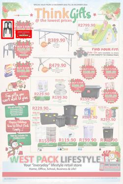 West Pack Lifestyle (22 Nov - 26 Dec 2016), page 1