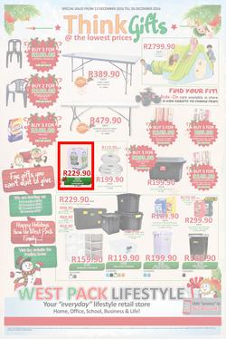 West Pack Lifestyle (22 Nov - 26 Dec 2016), page 1