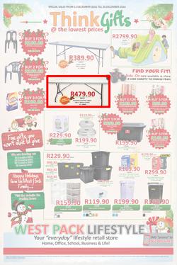 West Pack Lifestyle (22 Nov - 26 Dec 2016), page 1