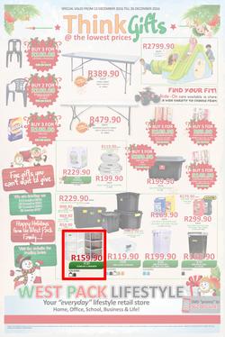 West Pack Lifestyle (22 Nov - 26 Dec 2016), page 1
