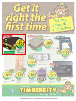 Timbercity : Get It Right The First Time (18 Nov - 12 Dec 2015), page 1