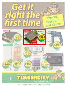 Timbercity : Get It Right The First Time (18 Nov - 12 Dec 2015), page 1