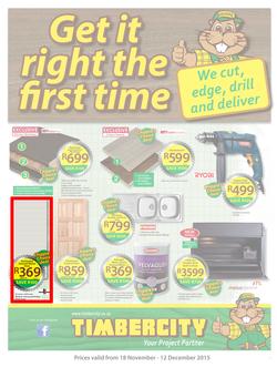 Timbercity : Get It Right The First Time (18 Nov - 12 Dec 2015), page 1