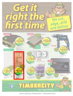 Timbercity : Get It Right The First Time (18 Nov - 12 Dec 2015), page 1