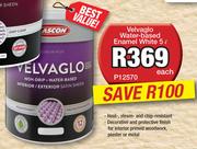 Velvaglo Water-Based Enamel White-5L