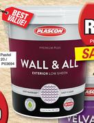 Plascon Wall And All White-20L