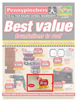 Pennypinchers Gauteng & Mpumulanga : Best Value (28 Oct - 28 Nov 2015), page 1