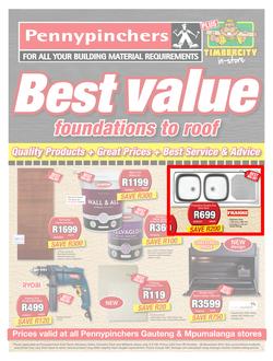 Pennypinchers Gauteng & Mpumulanga : Best Value (28 Oct - 28 Nov 2015), page 1