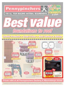 Pennypinchers Gauteng & Mpumulanga : Best Value (28 Oct - 28 Nov 2015), page 1