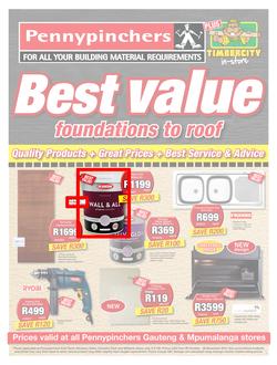Pennypinchers Gauteng & Mpumulanga : Best Value (28 Oct - 28 Nov 2015), page 1