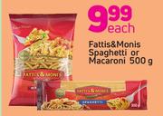 Fatti's & Moni's Spaghetti Or Macaroni-500g Each