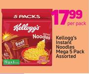 Kellogg's Instant Noodles Mega Pack-5 Per Pack