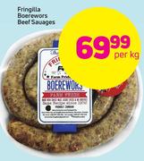 Fringilla Boerewors Beef Sausages-Per Kg