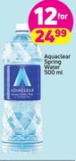 Aquaclear Spring Water-12X500ml