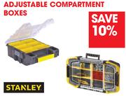 Stanley Adjustable Compartment Boxes 6 Cell 35.9x11.5x26.1Cm 813-4362