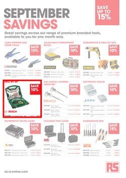 RS Components : September Savings (1 Sep - 30 Sep 2015), page 1
