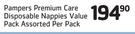 Pampers Premium Care Disposable Nappies Value Pack Assorted-Per Pack