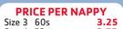 Pampers Premium Care Disposable Nappies Size 3-Per Nappy