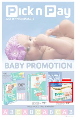 Pick n Pay : Baby Promotion (25 Apr - 8 May 2016), page 1