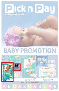 Pick n Pay : Baby Promotion (25 Apr - 8 May 2016), page 1