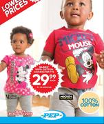 Babies 100% Cotton Character T's (0-24 Months)-Each