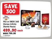 Disney PS3 Or XBox 360 Disney Infinity Starter Packs-Each