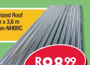 Corrugated Galvanized Roof Sheeting 0.27mmx3.6m Z100 8.5 (610) Non-NHBRC R02394-Each
