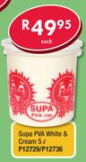 Supa PVA White & Cream 5L P12729/P12736-Each