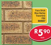 Face Brick Blue Barley Travertine FBX B04947-Each